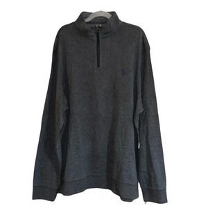 Polo by Ralph Lauren 1/4 Zip Gray Pullover Size XXL